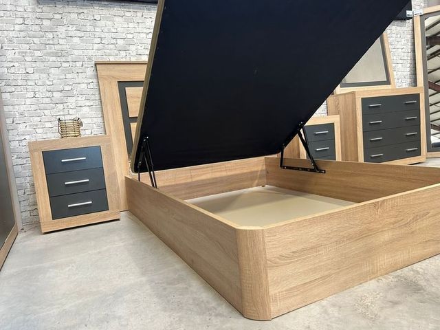 DORMITORIO CANAPE+CABECERO+2 MESITADENOCHE+COMODA