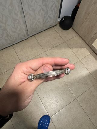 Pulsera de plata estilo espiral