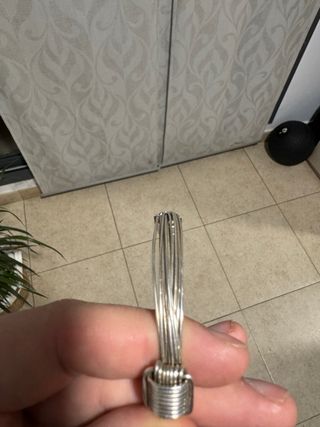 Pulsera de plata estilo espiral