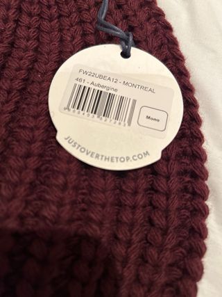 Gorro JOTT lana pompón rojo