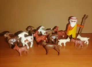 Playmobil-Pastor y Rebaño de cabras.