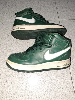 Nike Air Force 1 Mid Verdes Blancas