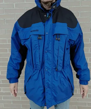 Anorak Columbia Talla L/XL Azul/Negro