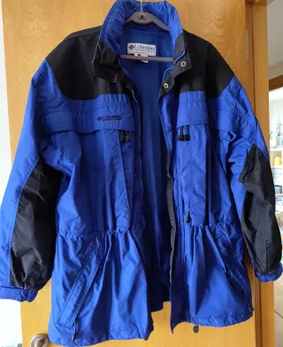 Anorak Columbia Talla L/XL Azul/Negro
