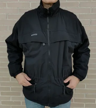 Anorak Columbia Talla L/XL Azul/Negro