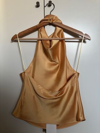 Top Halter Amarillo Zara