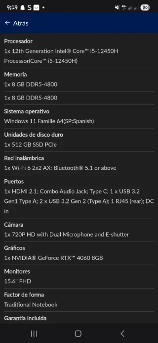 Portátil Lenovo Gris