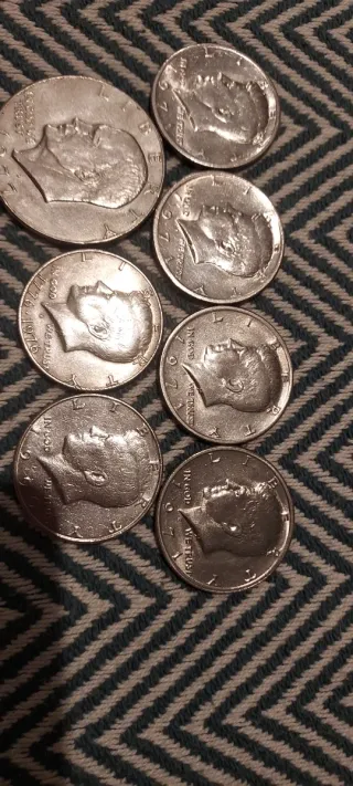 7 Monedas EEUU Kennedy Muy Buen Estado