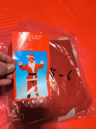 Disfraz Papa Noel Niño Talla Única