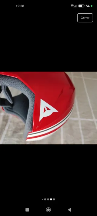 Casco de esquí Dainese rojo y blanco
