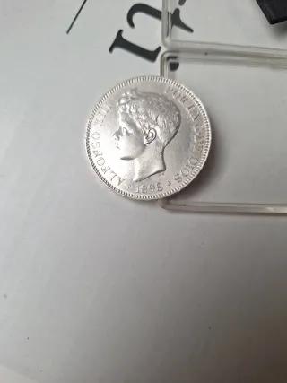 5 Pesetas Alfonso XIII 1898 Plata