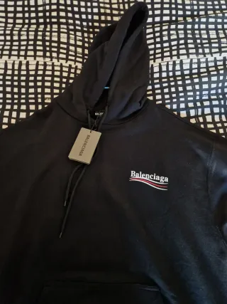 Felpa Balenciaga nera Taglia XS (oversize)