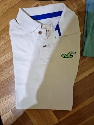 Pack 3 Prendas Hollister: Polo Blanco y 2 Camiseta