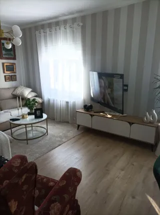 Mesa auxiliar redonda efecto mármol 70cm NUEVA