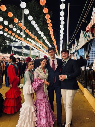 Traje de flamenca talla M Es el traje rosa