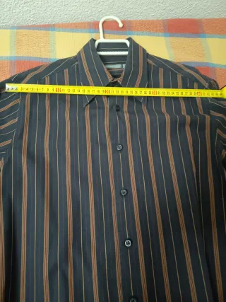 Camisa Springfield rayas negras y marrones