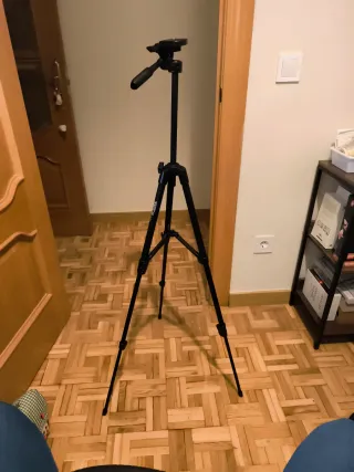 Trípode para cámara negro