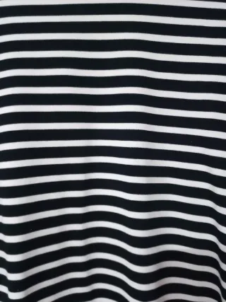 Vestido rayas blanco y negro talla M