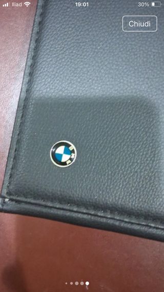 Porta documenti BMW in simil pelle originale