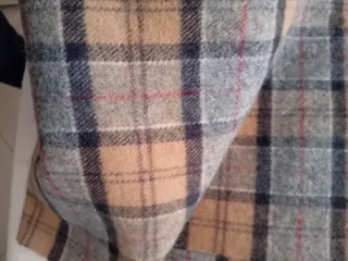 Sciarpa Barbour a quadri marrone e grigio