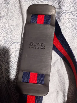 Borsello Gucci Blu/Marrone Tela GG