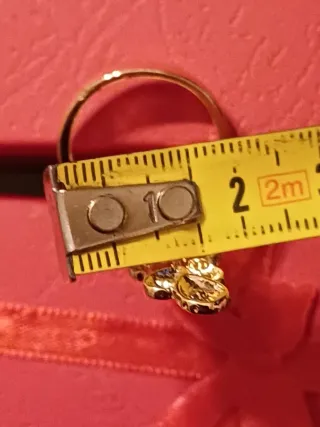 Anello fiore oro regolabile