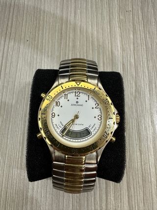 Reloj Junghans Chrono Digital Oro/Plata