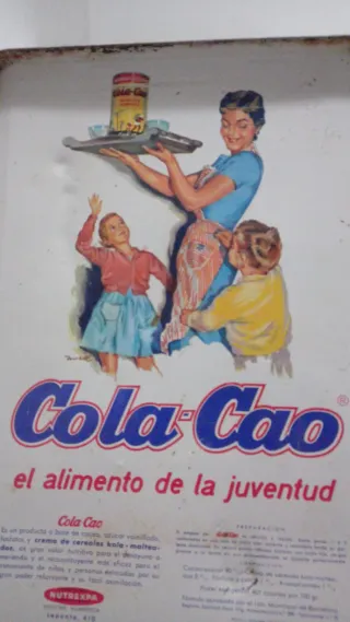 Caja lata antigua decorada floral