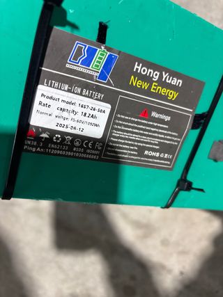 Batería Litio 60V 18.2Ah 50A