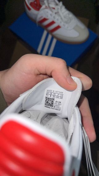 Adidas Samba OG W Rojas y Blancas