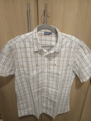 Camisa de verano a cuadros hombre XL