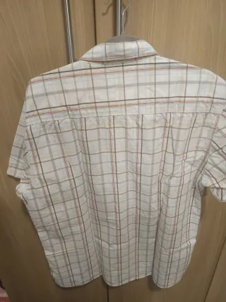 Camisa de verano a cuadros hombre XL