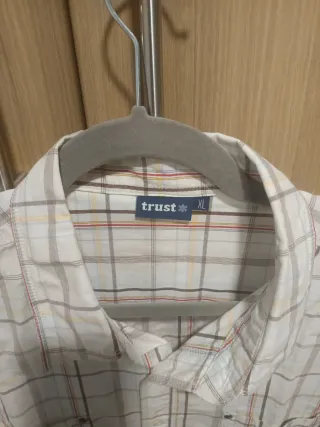 Camisa de verano a cuadros hombre XL
