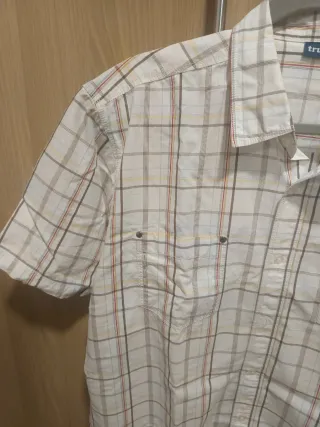 Camisa de verano a cuadros hombre XL
