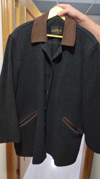 Chaqueta CAPELHI gris y marrón