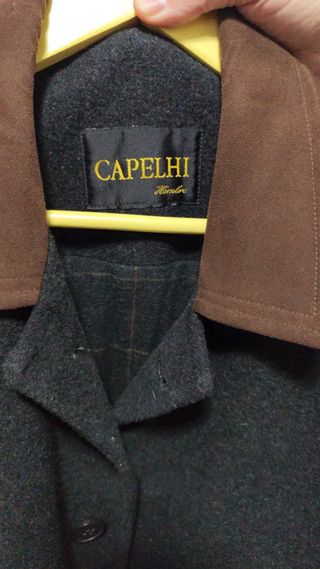 Chaqueta CAPELHI gris y marrón