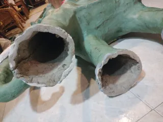 Elefante Cartón Piedra Antiguo