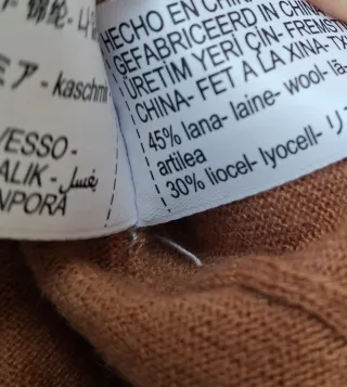 Jersey Massimo Dutti cuello alto lana marrón