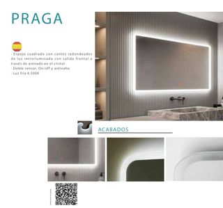 Espejo Baño LEDIMEX PRAGA 100x80