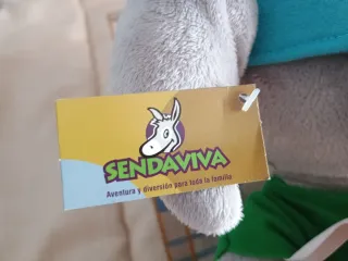 Peluche burro con gorro azul