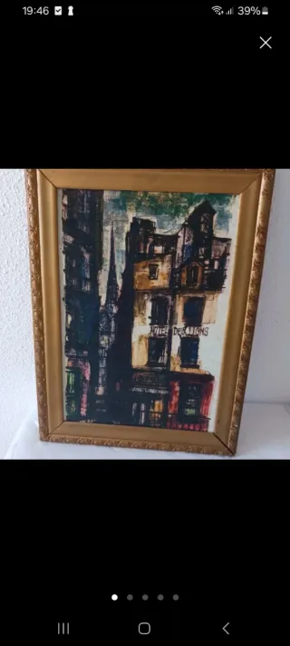 Cuadro al óleo Hotel des Lions