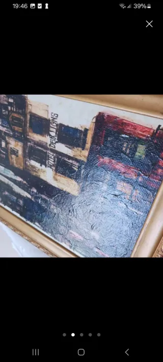 Cuadro al óleo Hotel des Lions