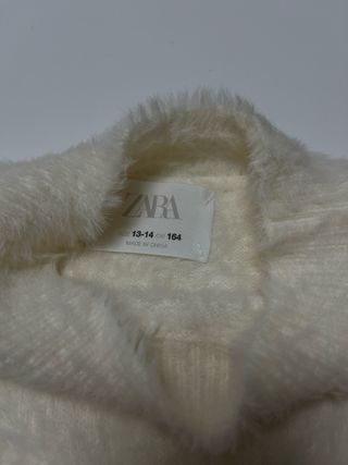 Conjunto Top Peluche y Falda Piel ZARA y MANGO