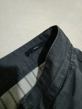 Pantaloni chino Sisley grigio e nero