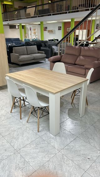Mesa comedor madera extensible moderna- NUEVA
