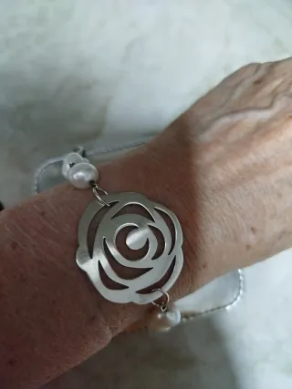 Pulsera Tous Plata y Perlas Original