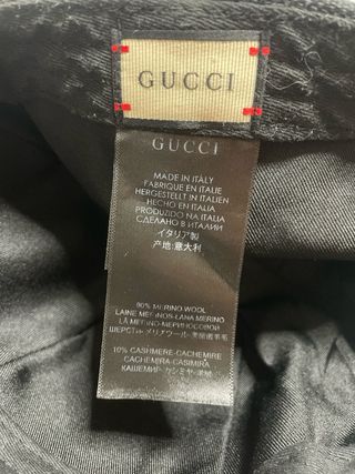 Berretto Gucci nero nuovo