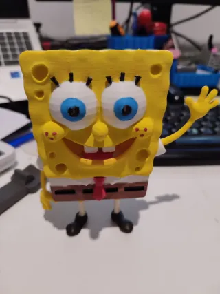 Bob Esponja 13cm Pintado a Mano