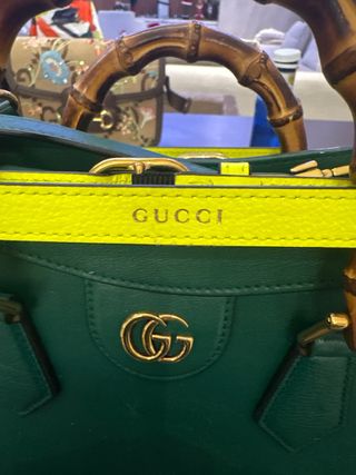 Borsa Tote Gucci Diana Media Verde