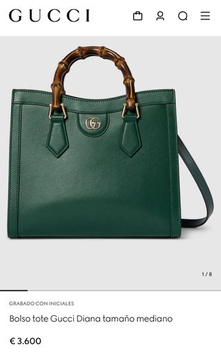 Borsa Tote Gucci Diana Media Verde